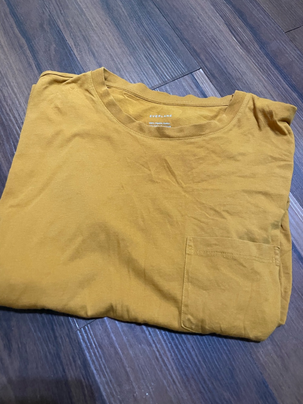 Everlane organic cotton mustard yellow tee Large